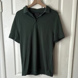 Michael Kors Men's Green Polo Short Sleeve Shirt size large